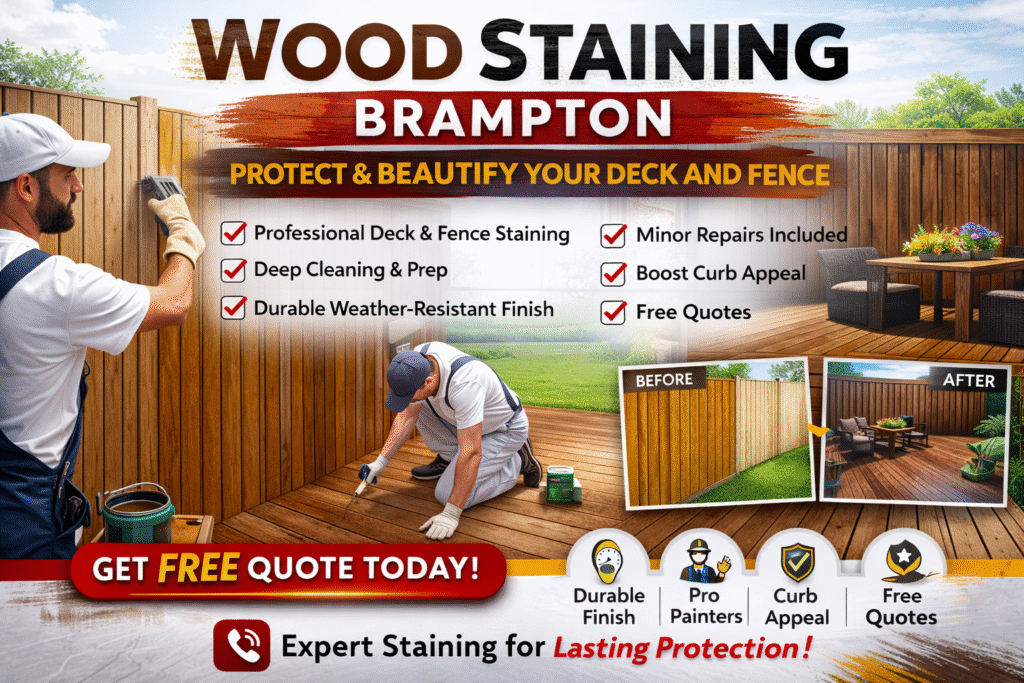 6 Things Before Hiring Wood Staining Brampton