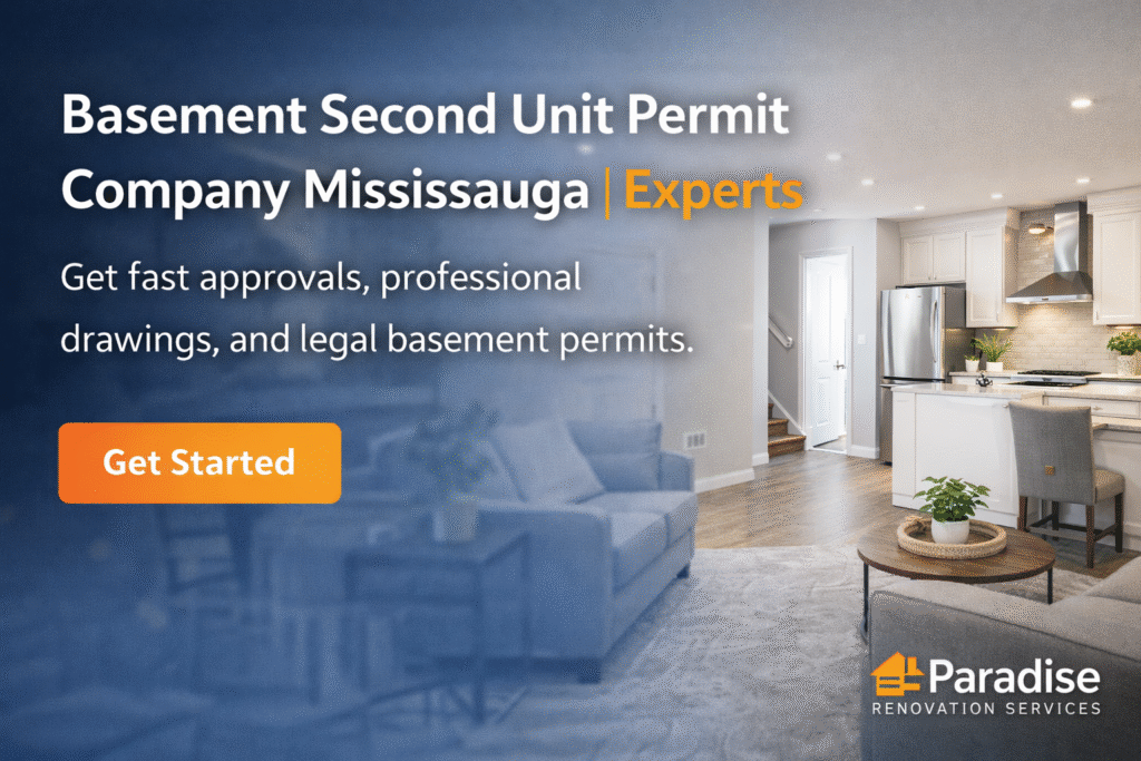 Basement Second Unit Permit Company Mississauga