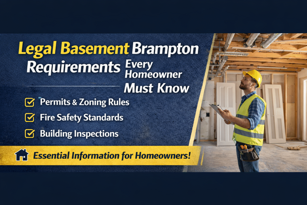 Legal Basement Brampton Requirements Every Homeowner Must Know