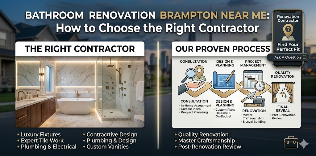 Bathroom Renovation Brampton Near Me - How to Choose the Right Contractor