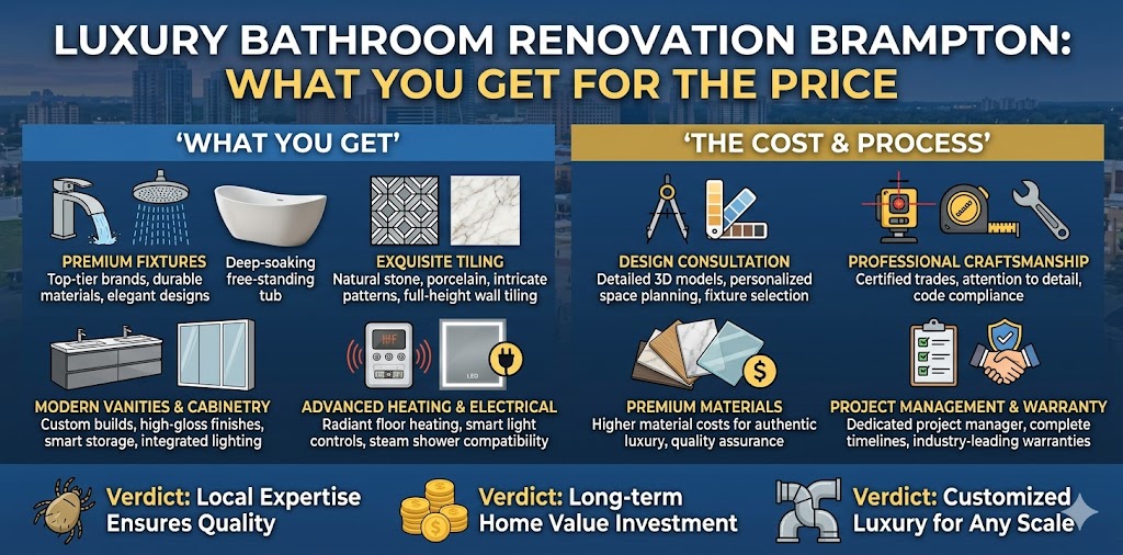 Luxury Bathroom Renovation Brampton - What You Get for the Price