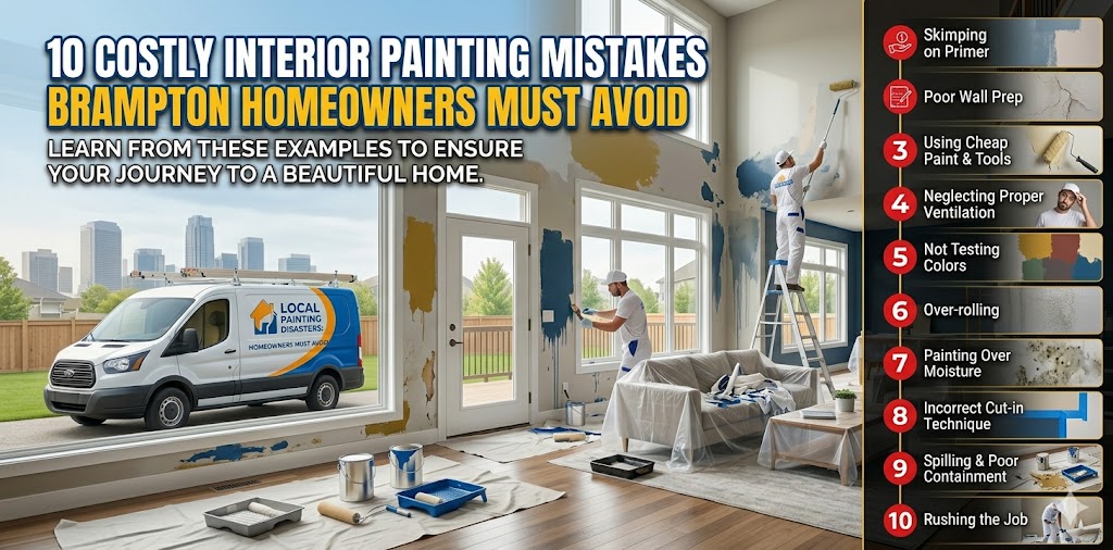 10 Costly Interior Painting Mistakes Brampton Homeowners Must Avoid